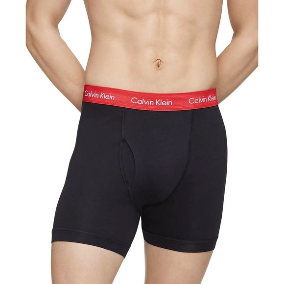 CALVIN KLEIN NB1119 Underwear Cotton Stretch Low Rise Trunk Pack Of 3 $40 - Picture 1 of 5